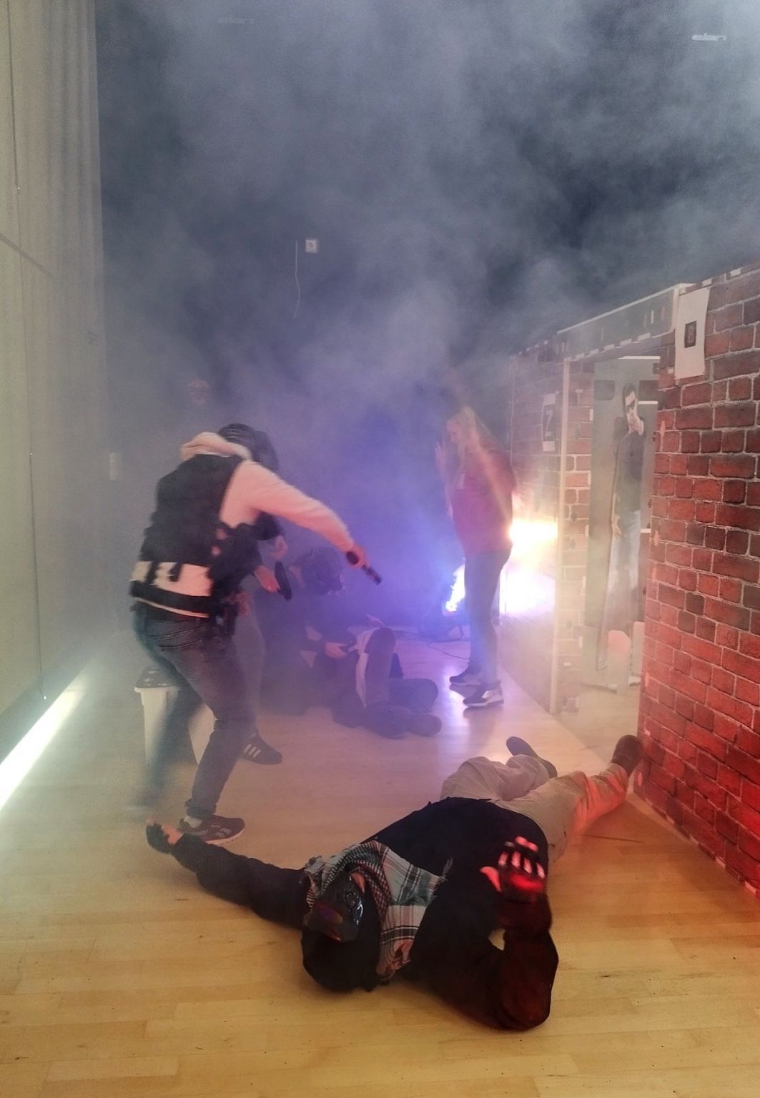 operating through smoke, noise, and sensory overload