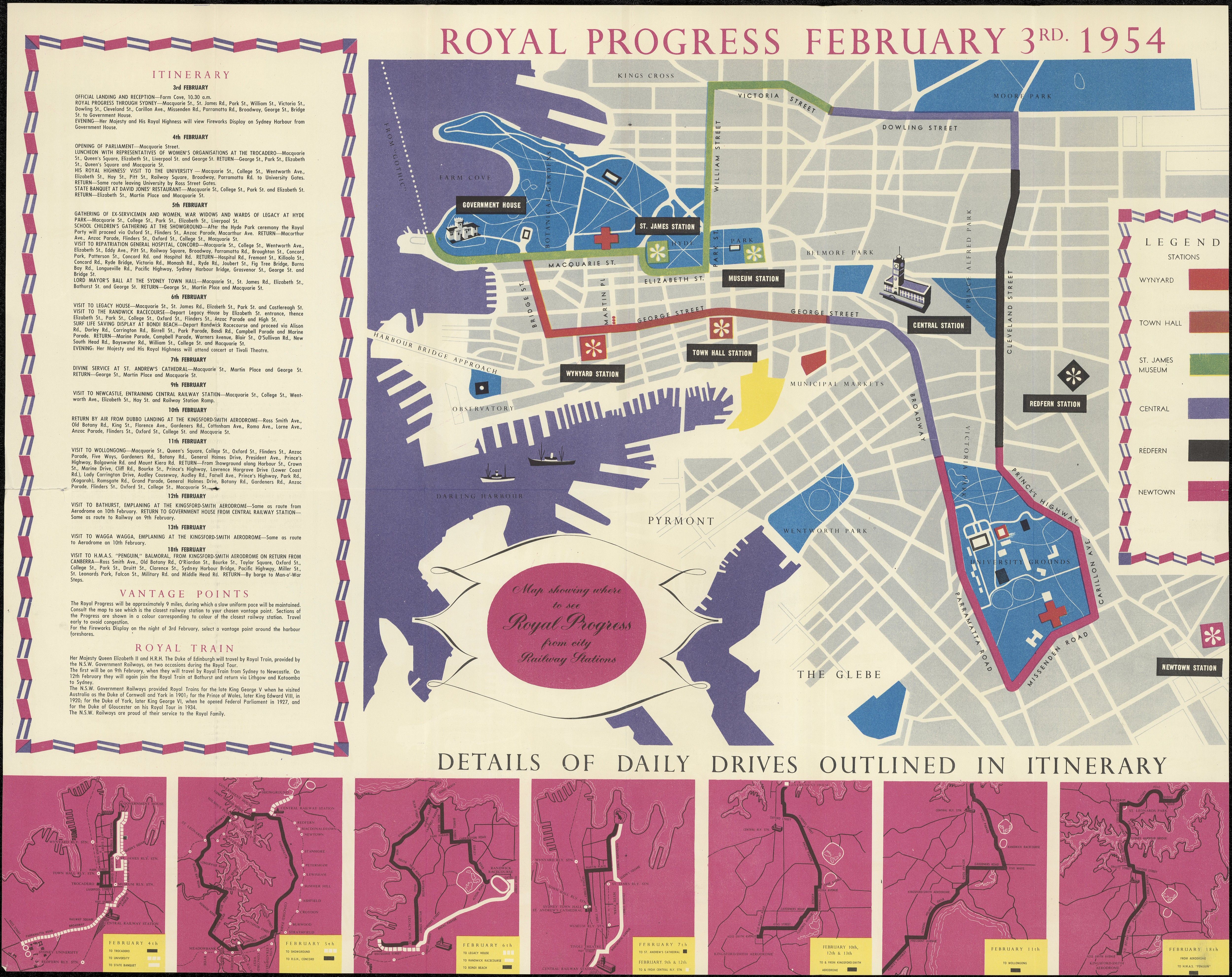 Souvenir guide of the 1954 Royal Tour