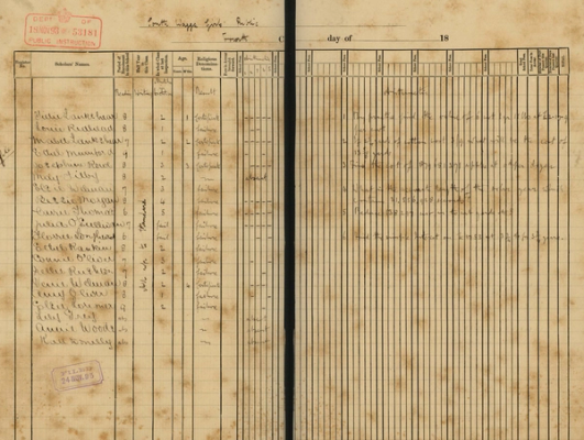 digitised school file