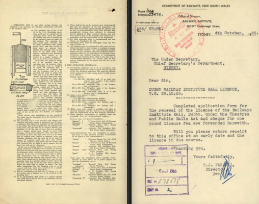 screenshot of digitised theatres file