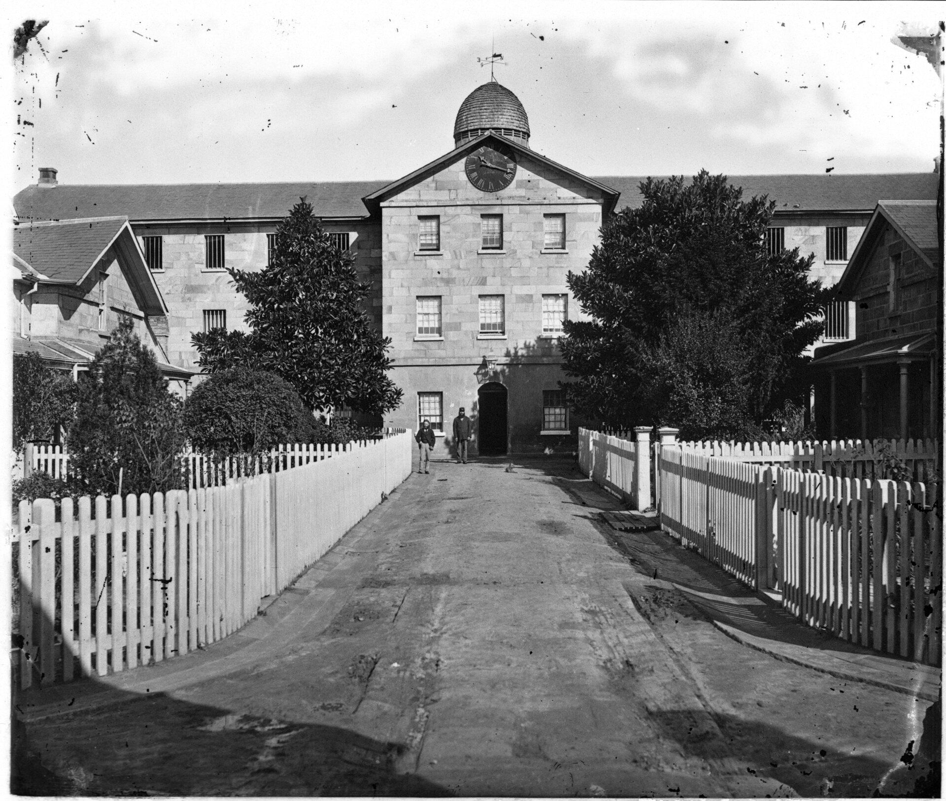 Lunatic asylum, Parramatta: main entrance, Government Printing Office, c1880