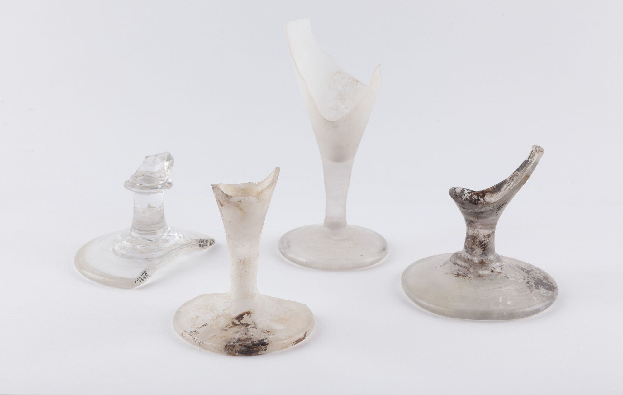 Bases of stemmed glassware 