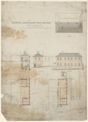 Plan of the Colonial Secretary's building