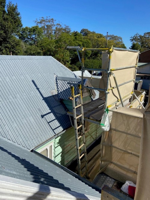 Scaffolding at Meroogal
