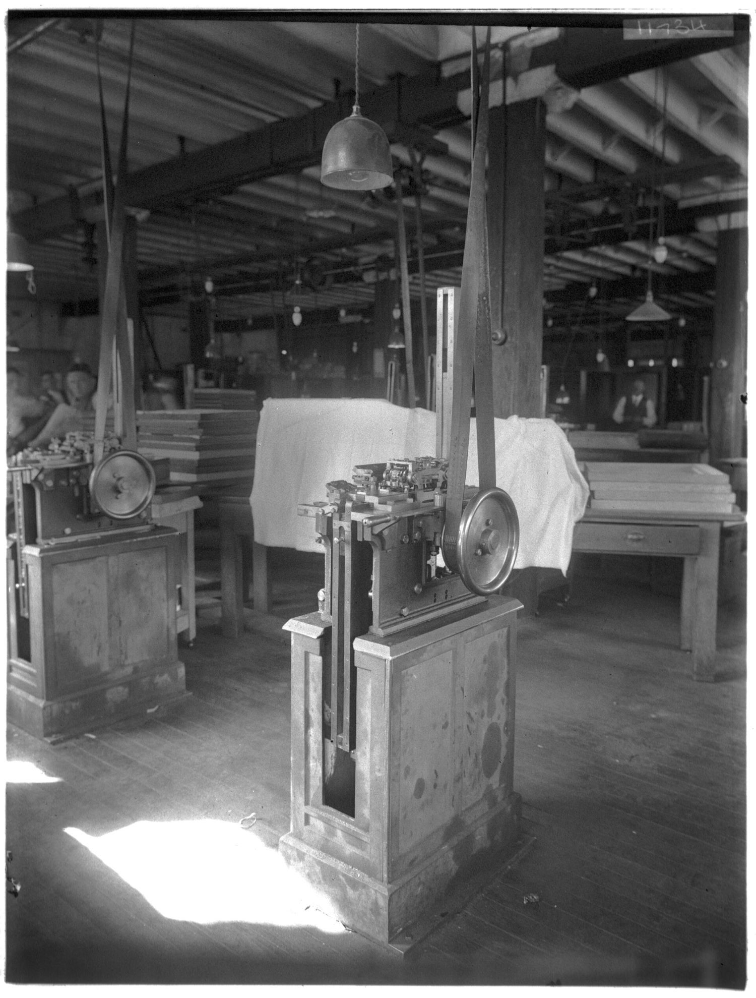 Machinery in a workshop