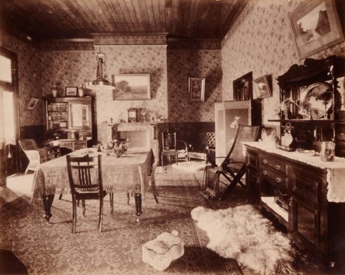 The dining room of 'Kioto', a house on the Belltrees estate, Scone, Joseph Check, 1893