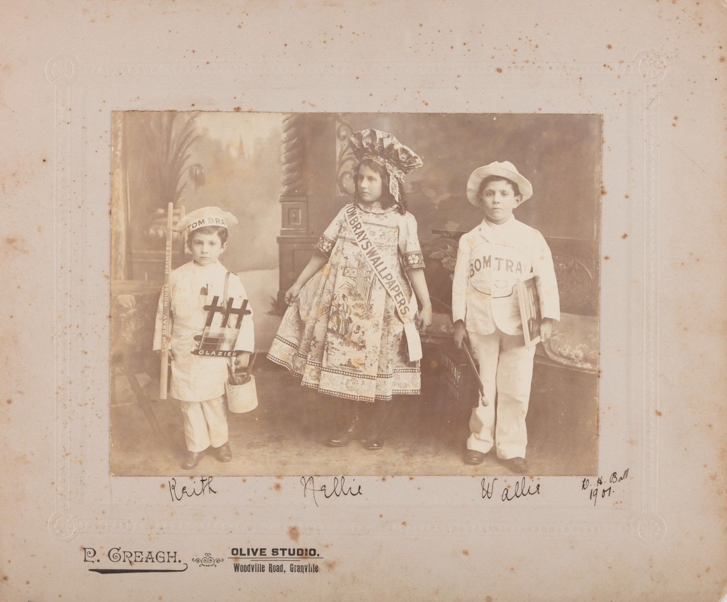 Three children in fancy dress