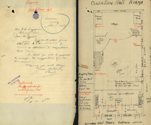 screenshot of digitised theatres file