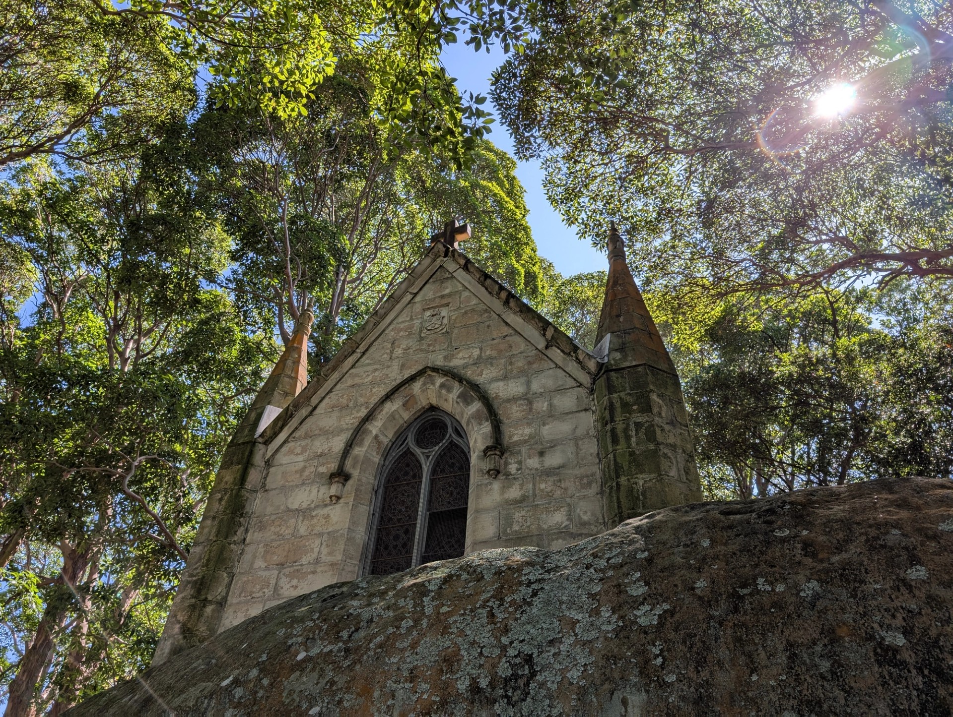 Exterior of mausoleum