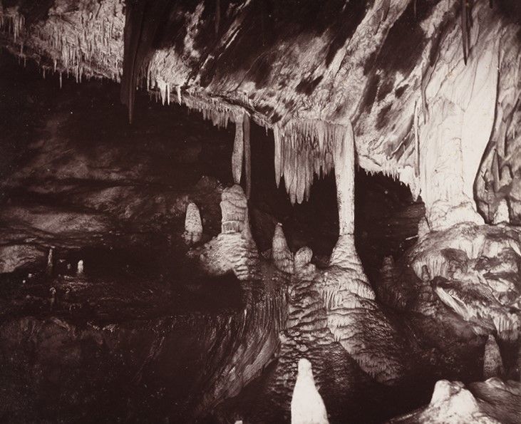 View of limestone cave