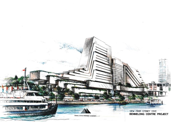 Artist’s impression of the Colonial Mutual Life Assurance Society Limited Bennelong Centre Project proposal, Bennelong Centre Project.