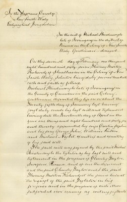 page from deceased estate file