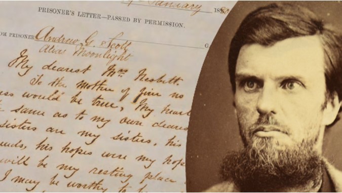 Digitised letters written by Captain Moonlite