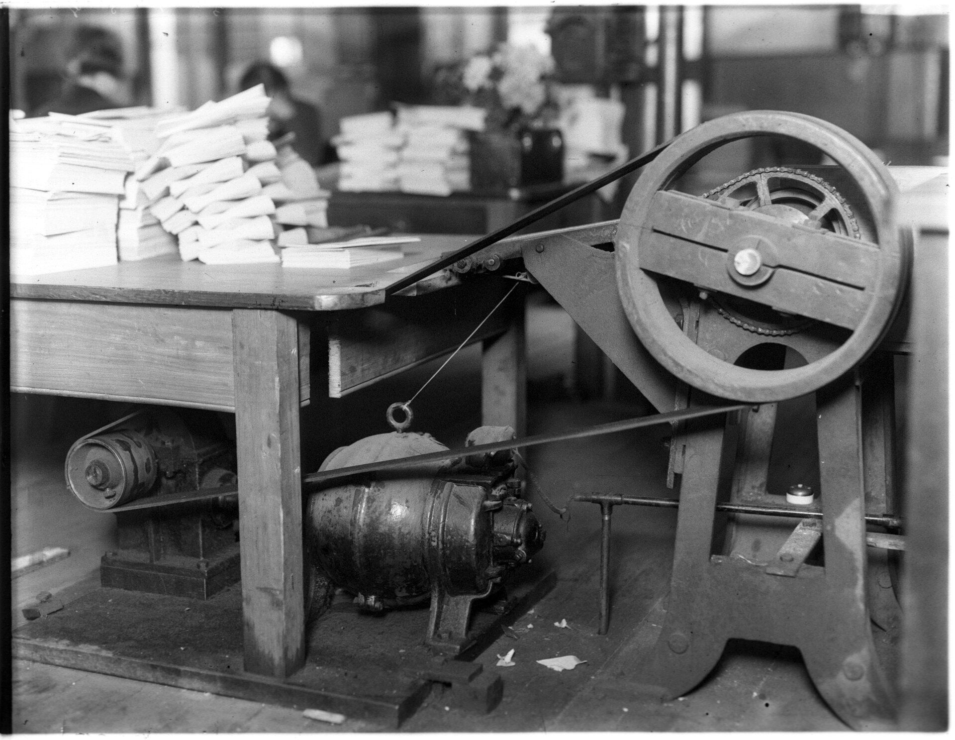 Machinery in a workshop