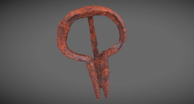 3D model of a metal object