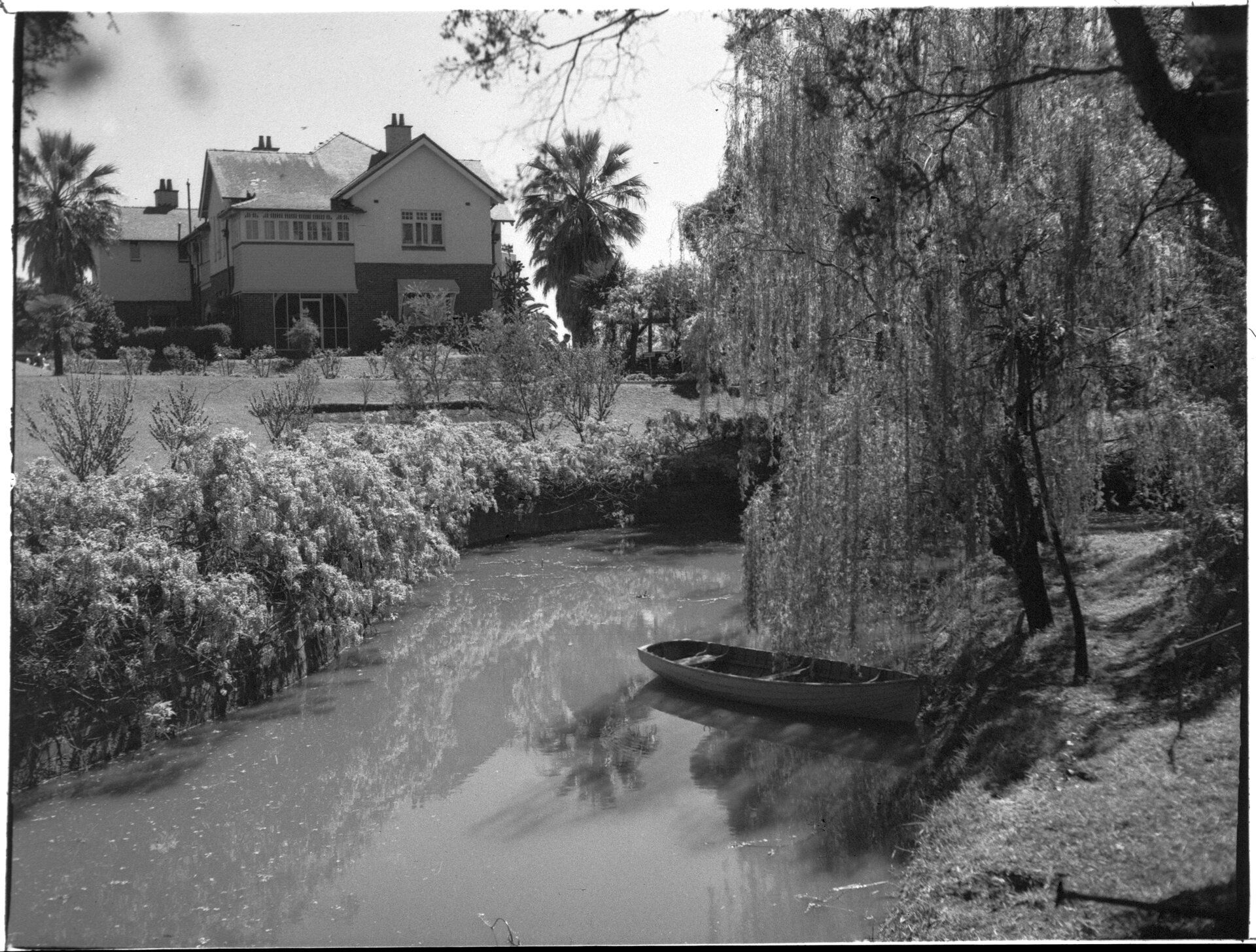 Mental Hospital, Parramatta: garden view, Government Printing Office, c1950.