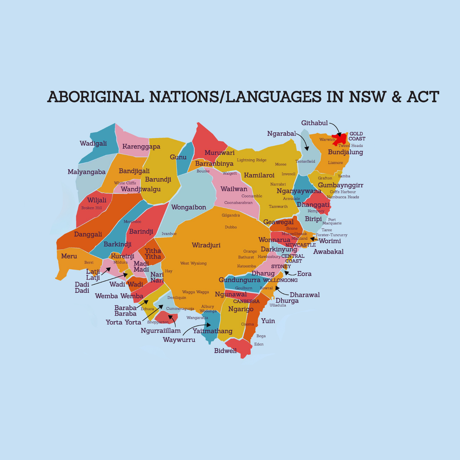 Aboriginal Languages and Nations in NSW & ACT © Reconciliation NSW  