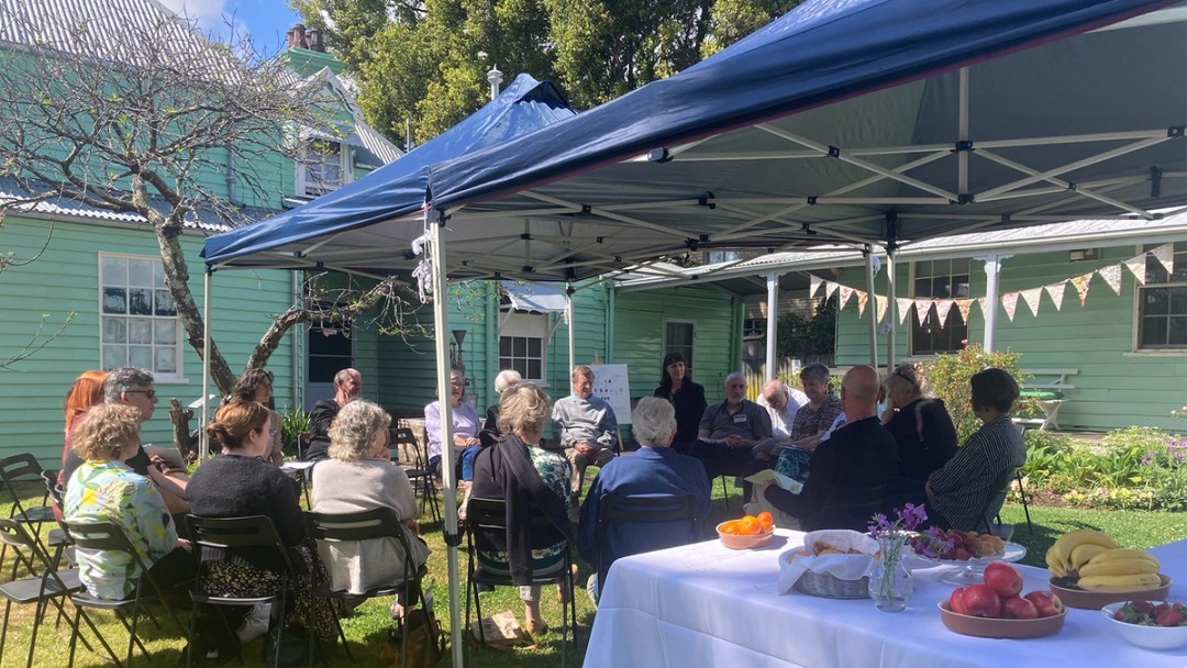 Participants of the Shoalhaven Museums & Galleries Breakfast at Meroogal