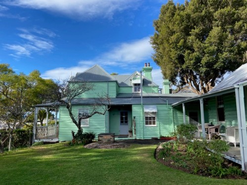 View of Meroogal exterior painting complete