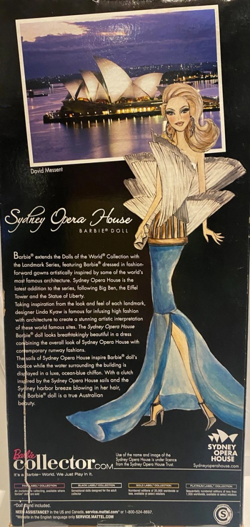 Sydney Opera House Barbie doll at the Museum of Sydney