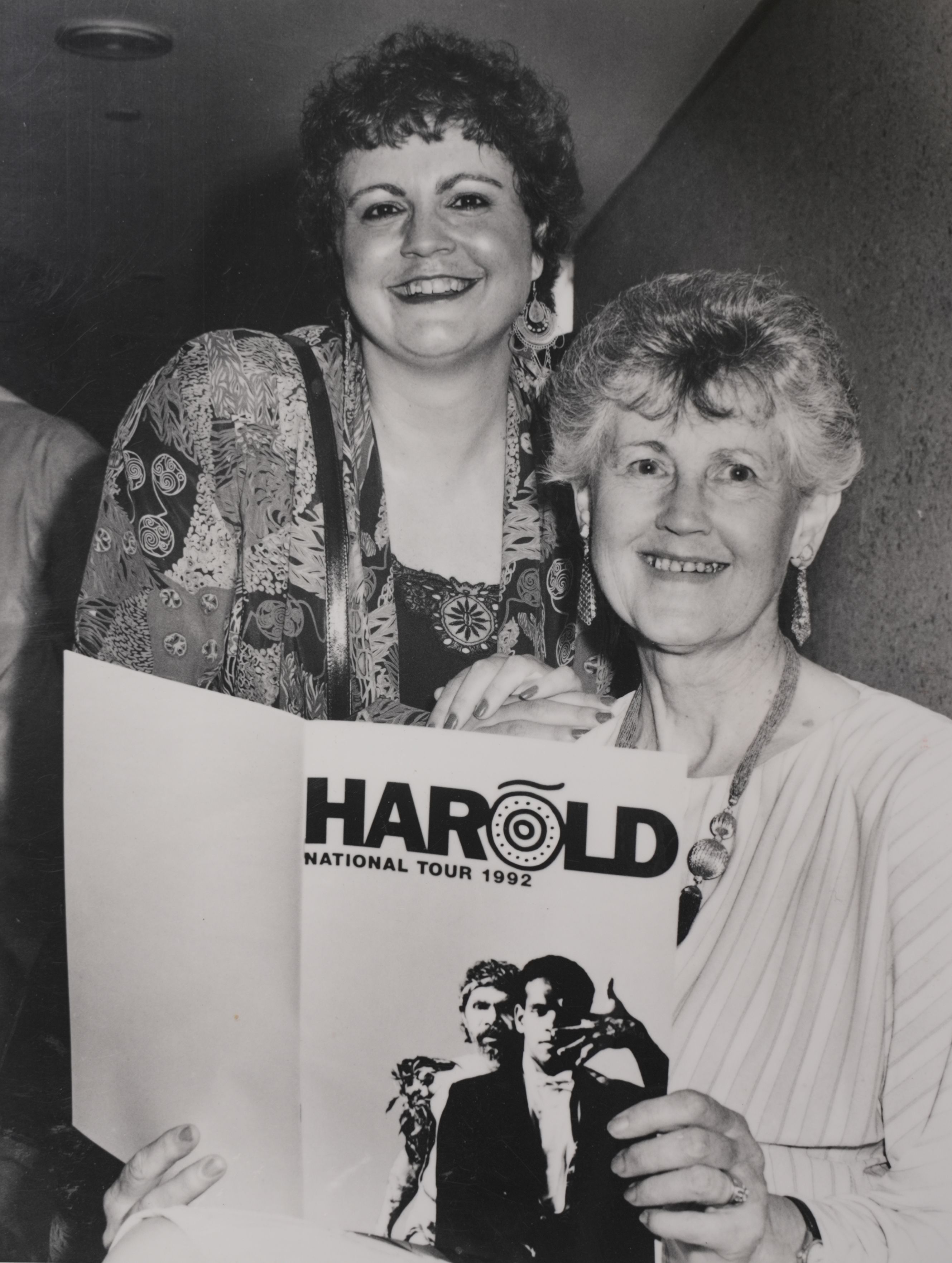 Dorothy and Nerida Blair with a program of the ballet Harold