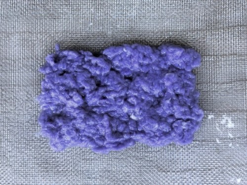 mushy soaked tissue paper 
