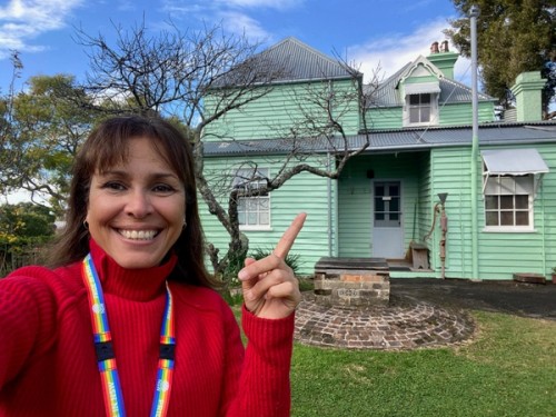 MHNSW Project manager Maria Elena Ruggeri  at Meroogal