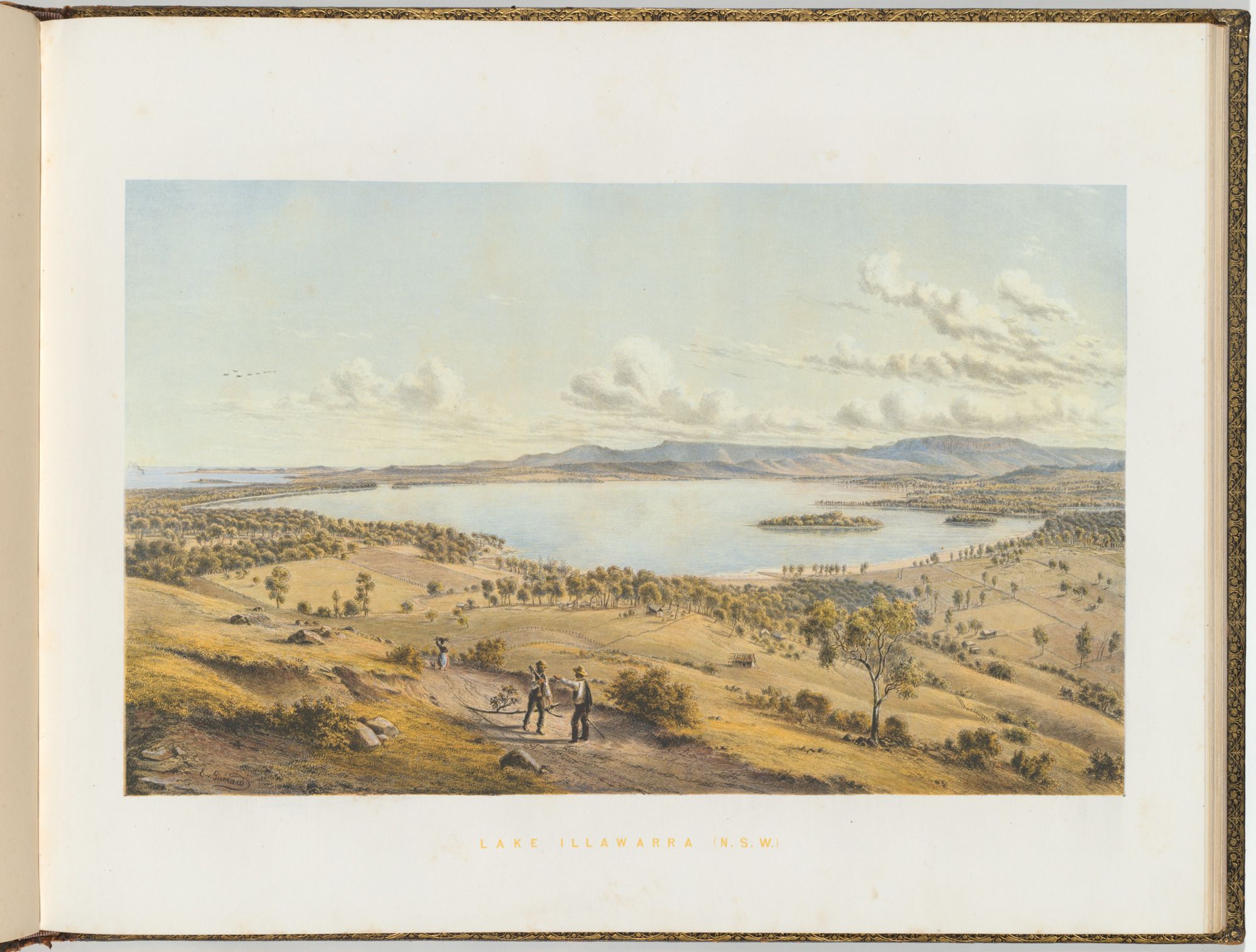 ‘Lake Illawarra, New South Wales’, in ‘Eugene von Guérard’s Australian landscapes’, Hamel and Ferguson, Melbourne, 1866–68.