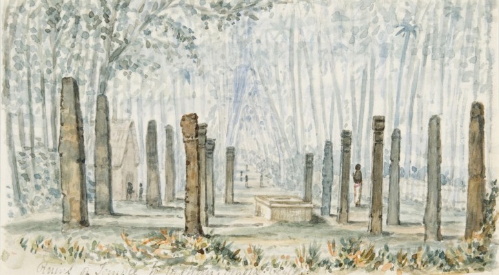 Ruins of Temple of Vishnu, Dondra, Ceylon
