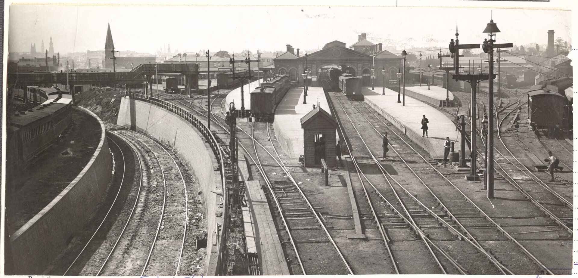 View over the railway tracks looking towards Sydney terminal, 1884