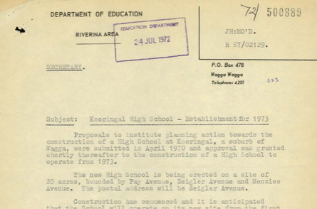 digitised school file