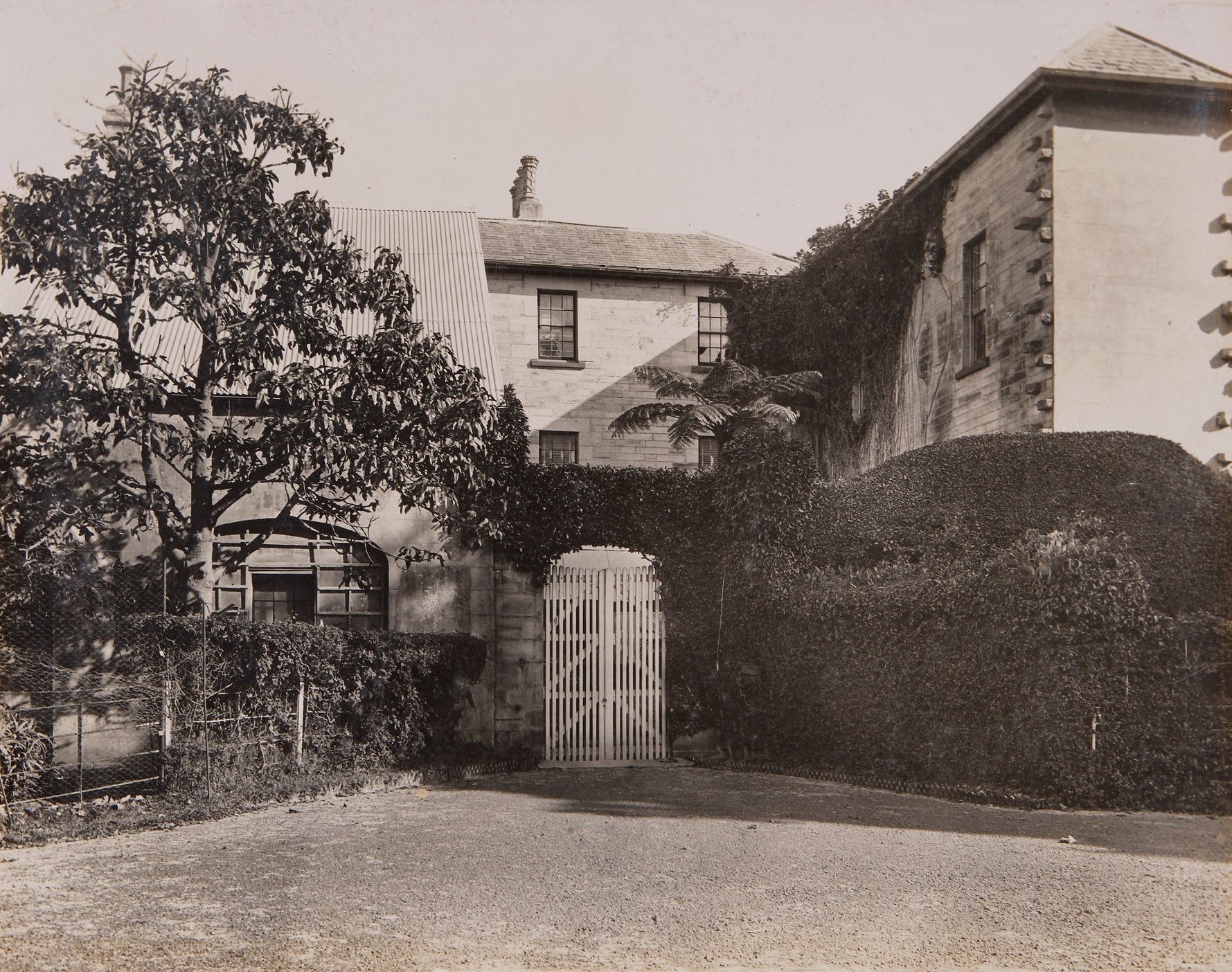 The gate into the courtyard behind Vaucluse House, June 1909 / New South Wales. Government Printing Office