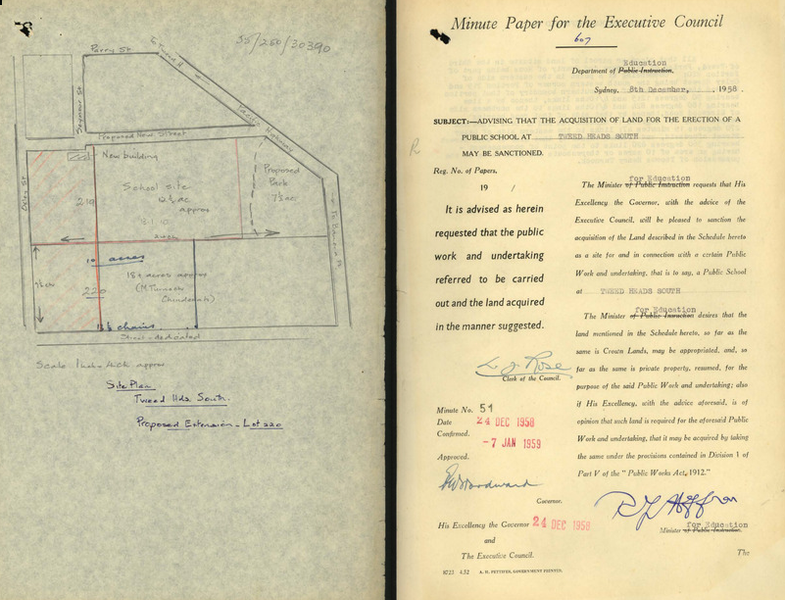 screenshot of page from digitised school file
