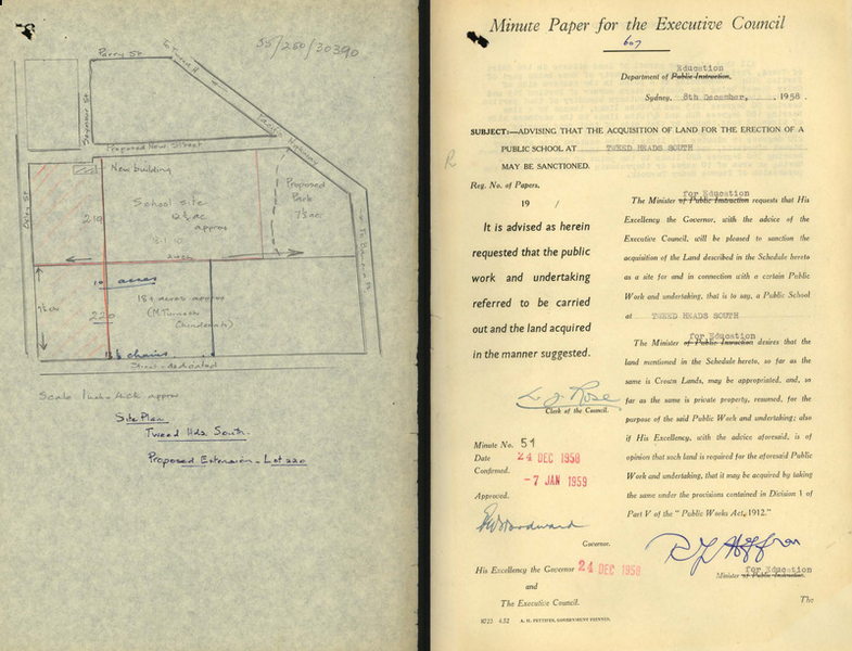 screenshot of page from digitised school file