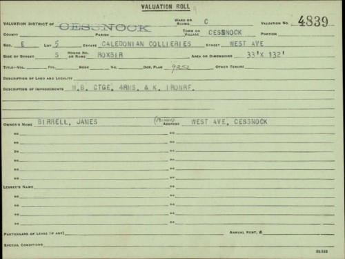 Digitised valuation card