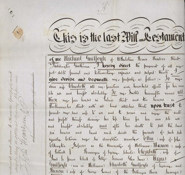 screenshot of page from digitised deceased estatefile