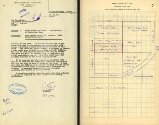 screenshot of page from digitised school file
