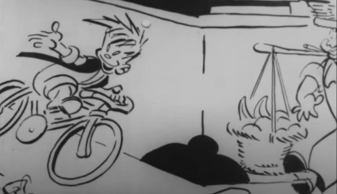 Screenshot from the film Message from Meggsie