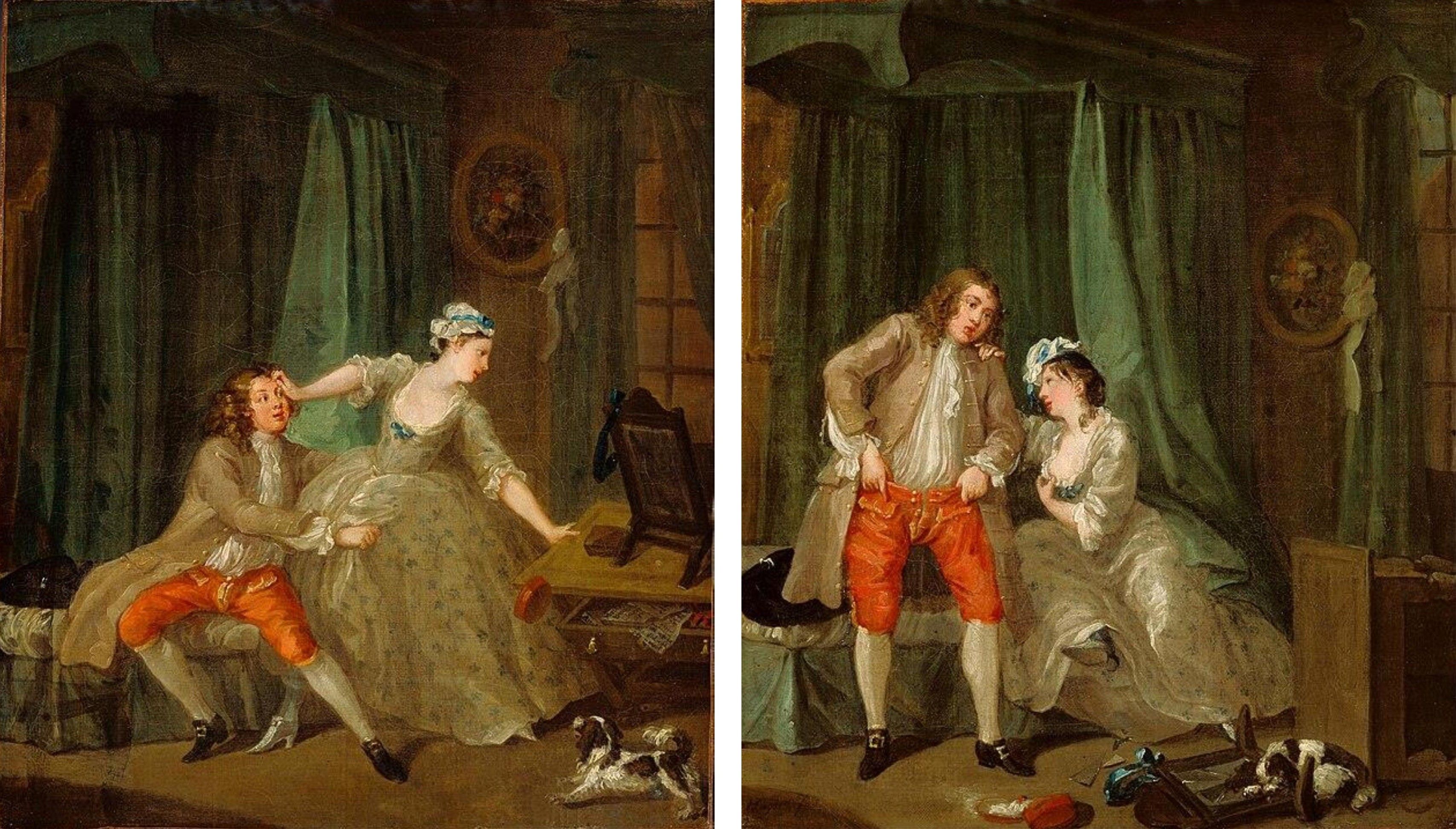 'Before' and 'After' William Hogarth, c1730–31, paintings 