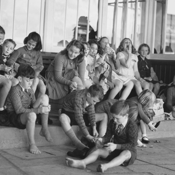 A group of children