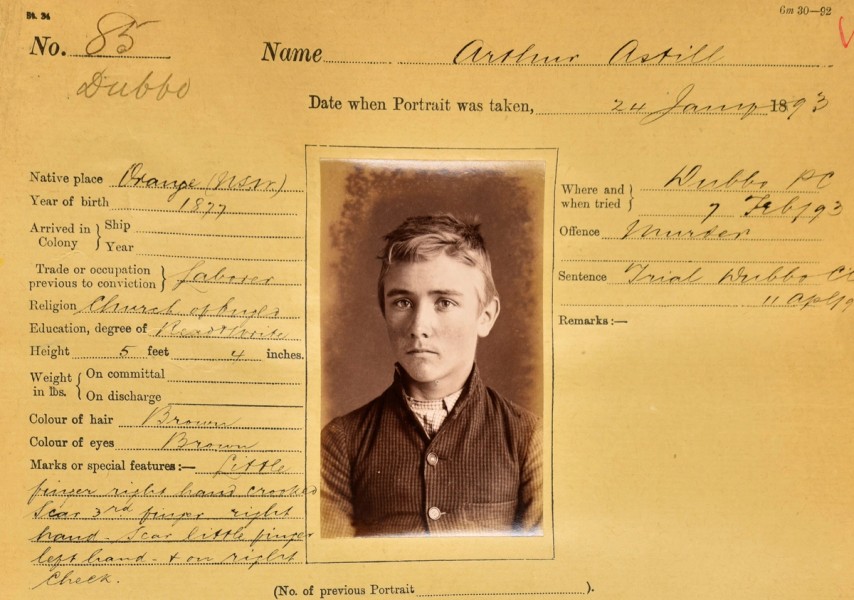 Gaol photo of Arthur Astill