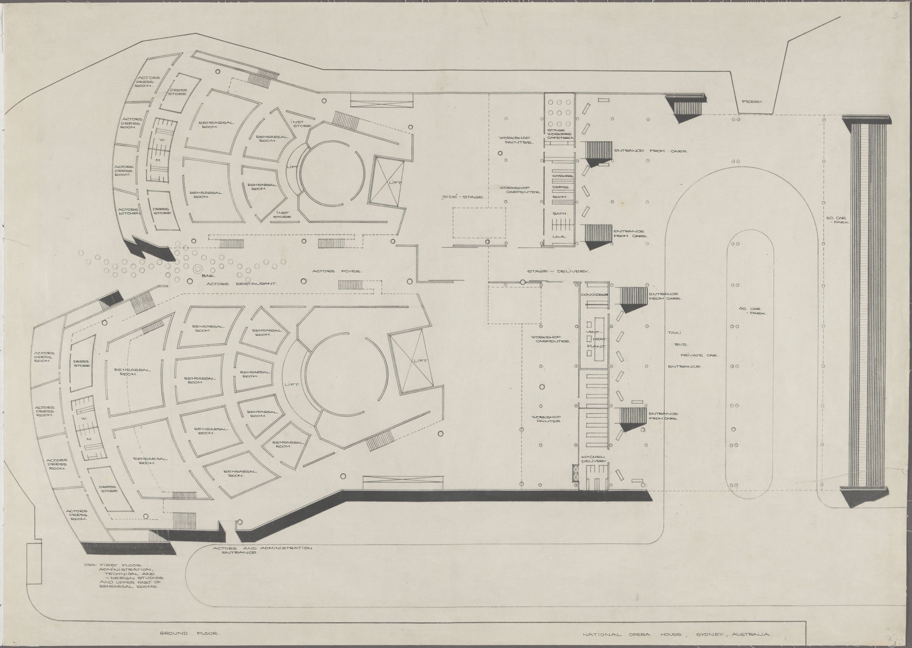 Plan of the ground floor