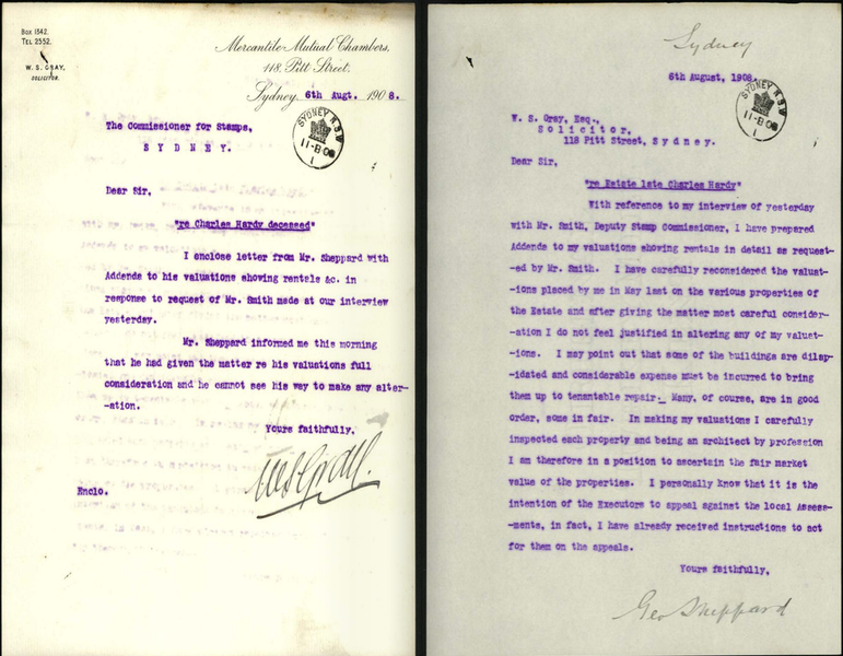 screenshot of digitised deceased estate file