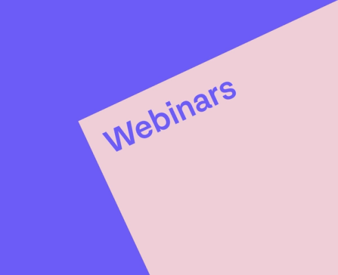Image tile called Webinars