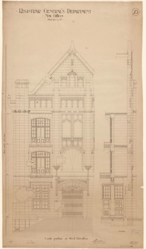 Plan of the Registrar General's office