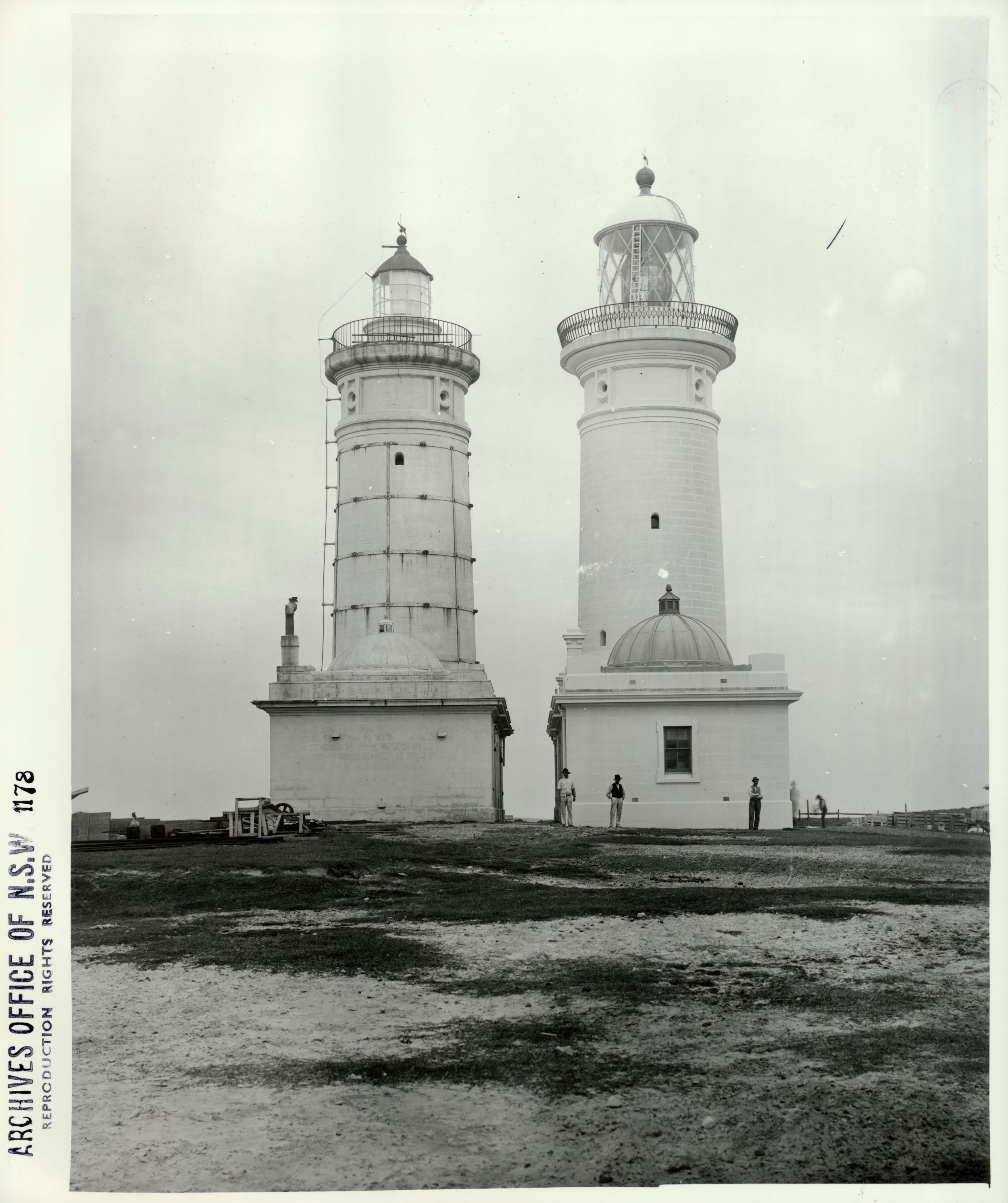 Two lighthouses side by side at South Head, Sydney
