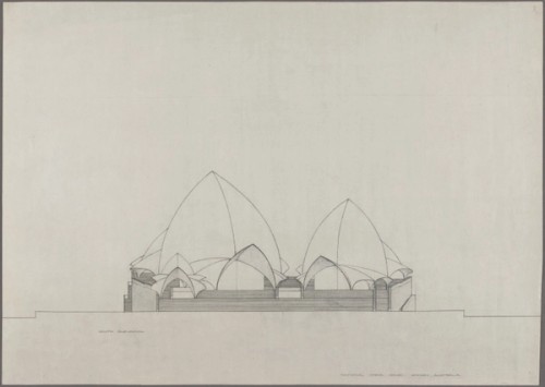 Plan showing south elevation