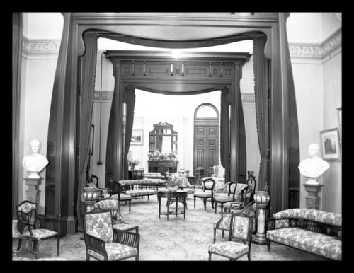 A stately drawing room 