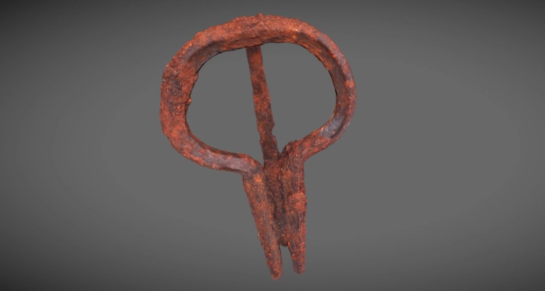 3D model of a metal object