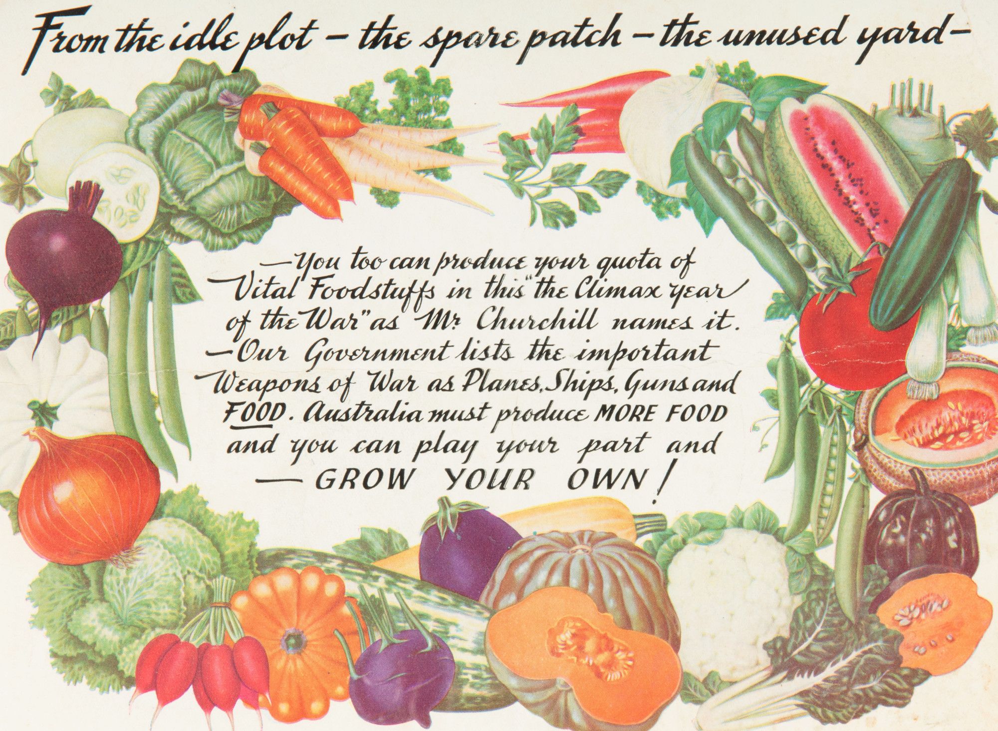 Yates' seed book of what & when to sow : getting down to business on the food front, a real war job! / Arthur Yates & Co. [trade catalogue]